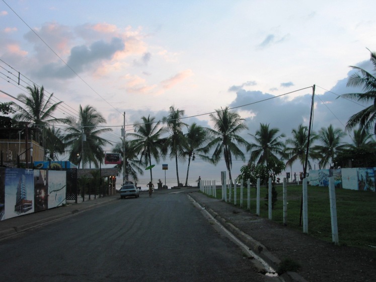 Road from the Condo to the Beach